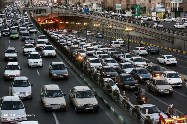 ترافیک سنگین در این خیابانهای تهران