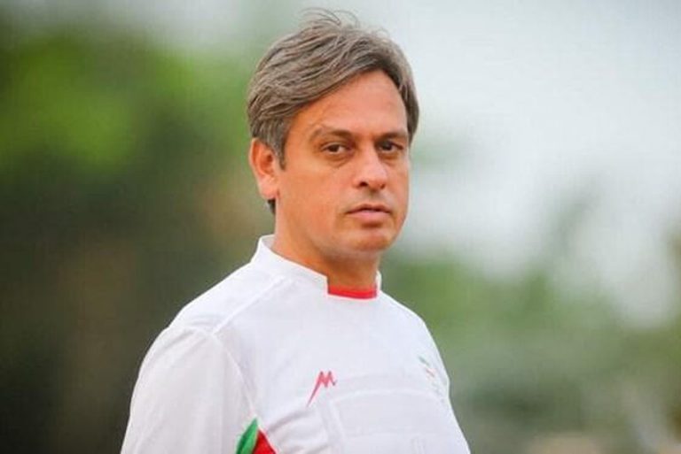 رضا شاهرودی با پشت موی معروفش/عکس