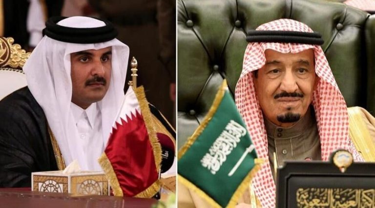گفتگوی جداگانه امیرقطر با شاه سعودی و بن سلمان