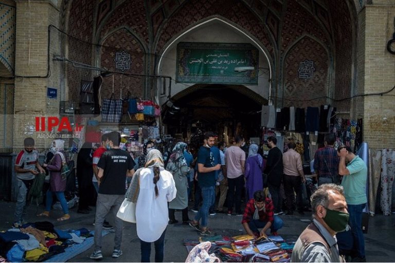 تصاویر | شلوغی بازار تهران در شرایط قرمز کرونا