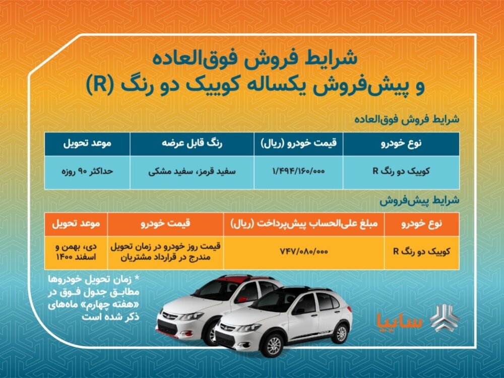 فروش فوق‌العاده و پیش‌فروش «کوییک‌آر» با شرایط جدید/ محدودیت‌های ثبت‌نام به حداقل رسید