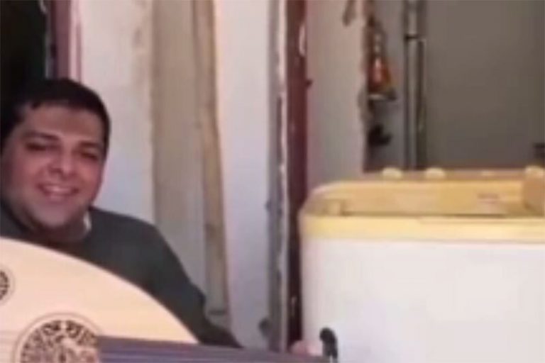 ببینید | کنسرت دو نوازی عود و ماشین لباس‌شویی