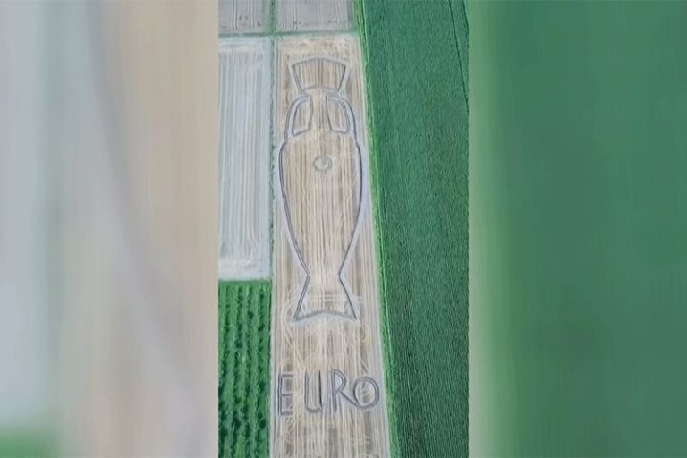 ببینید | حرکت تماشایی یک هنرمند در راستای تبریک منحصربفرد برای قهرمانی ایتالیا