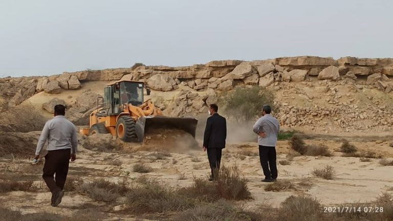 رفع تصرف ۲۴هزار مترمربع اراضی خالصه دولتی به ارزش ۱۲۰میلیارد ریال در روستای نقاشه قشم