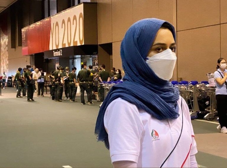 عکس | دیدار سریعترین دختر ایران با تنیسور افسانهای در توکیو