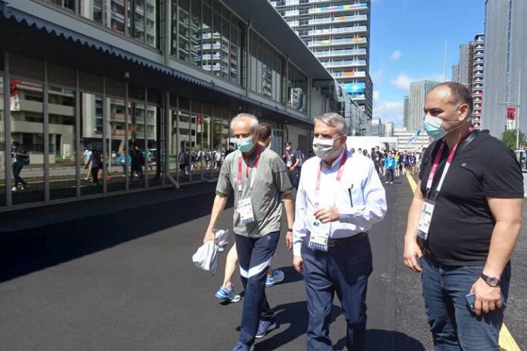 تصاویر | حضور صالحی امیری در دهکده بازیهای المپیک