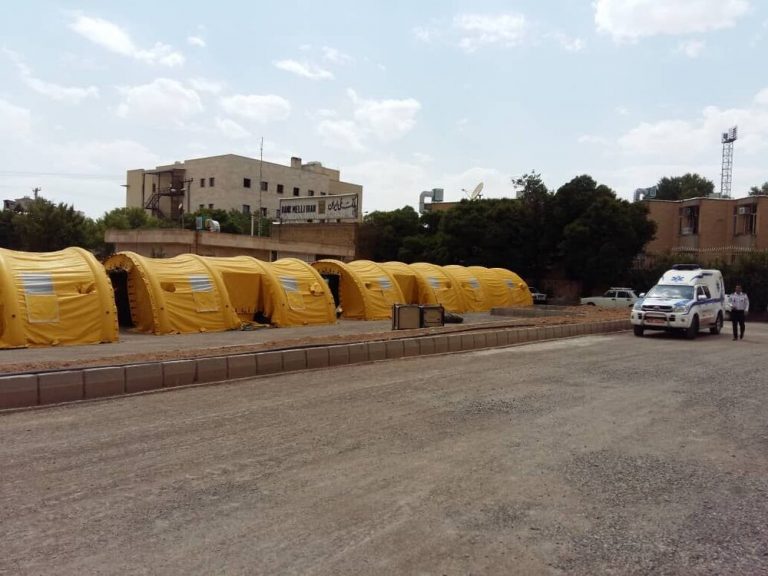 بیمارستان صحرایی برای بیماران مبتلا به کرونا در شهرکرد راهاندازی شد