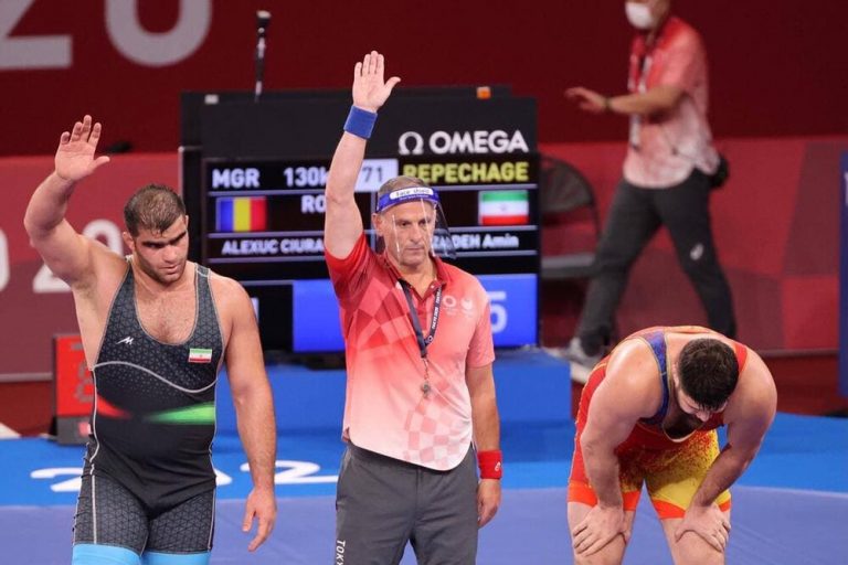 تصاویر | امین میرزازاده اینگونه به دیدار رده بندی المپیک رسید