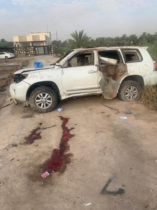شهادت فرمانده الحشد الشعبی در عملیات ترور/عکس