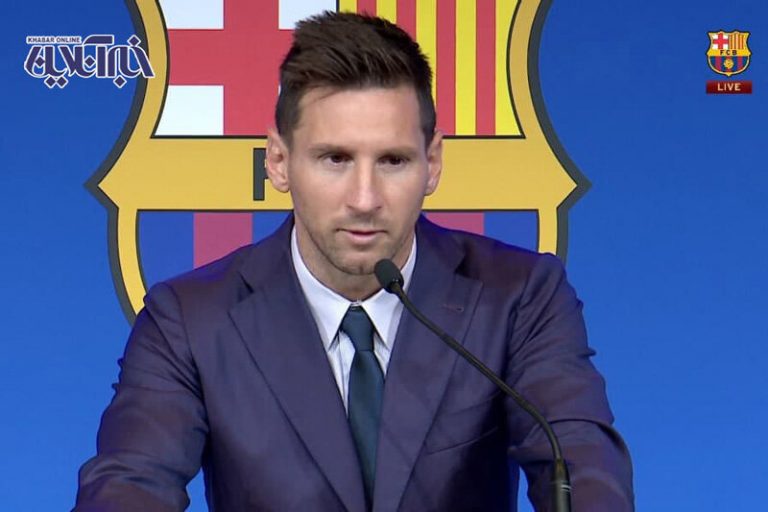 تصاویر | اشکهای مسی در روز وداع با بارسا