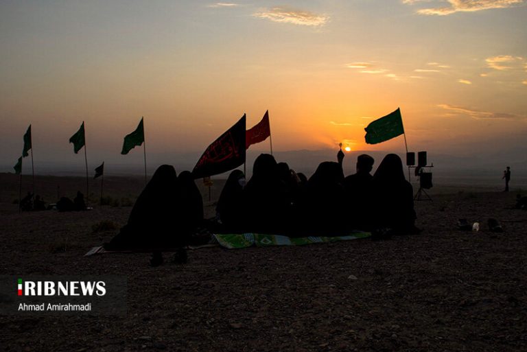 تصاویر | احیا سنت عزاداری در صحرای سمنان