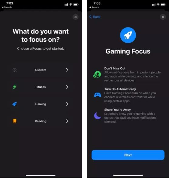 Focus Mode در آیفون