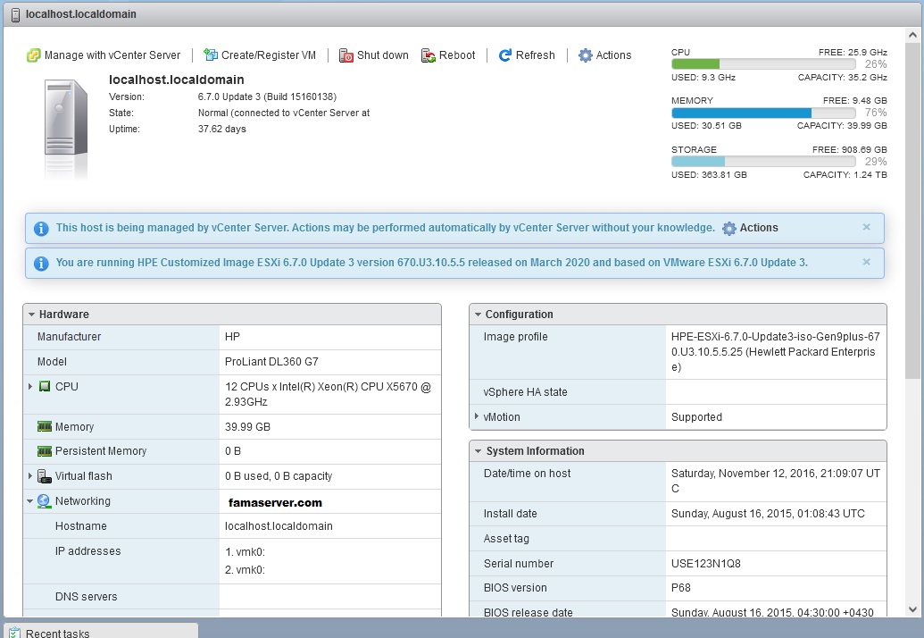 تغییر آیپی در esxi
