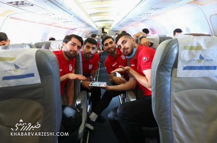  عکس| سرگرمی جدید ستاره‌های تیم ملی در هواپیما