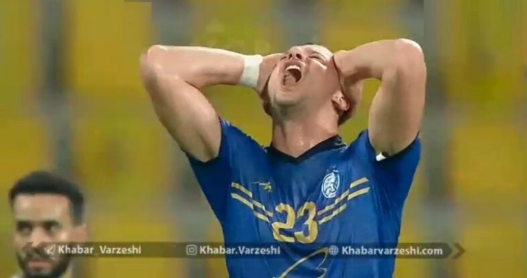 ببینید| واکنش فوقالعاده دروازهبان الهلال روی ضربه سر دیدنی رمضانی