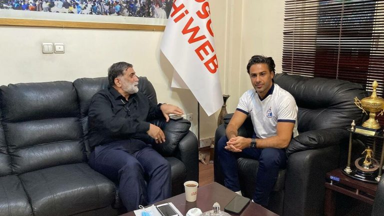 ویدیو| برخورد فرهاد مجیدی و مصطفی آجرلو در ساختمان باشگاه استقلال