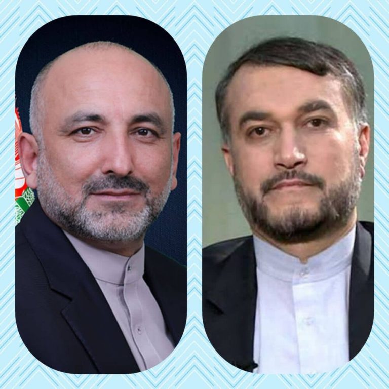 پیام وزیرخارجه افغانستان به امیرعبداللهیان