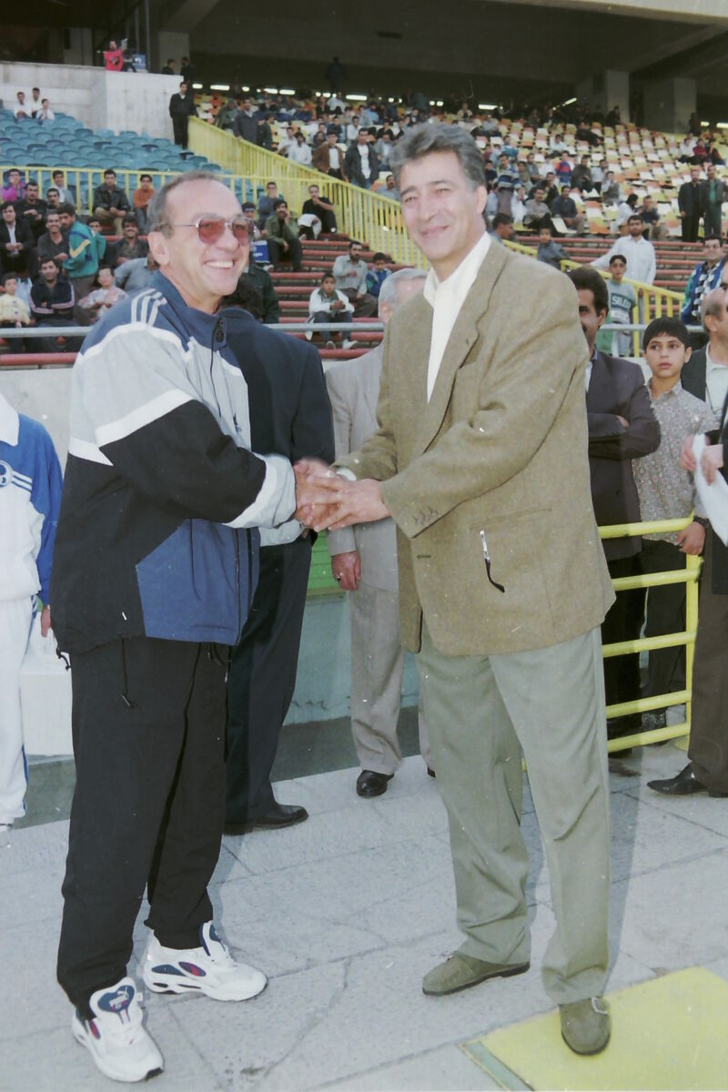 ناصر حجازی در کنار مربی حماسه ساز ملبورن/عکس