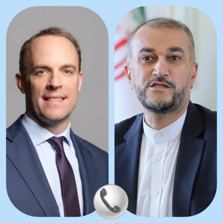 امیرعبداللهیان در گفتگو با همتای انگلیسی: در حال مشورتهای داخلی در مورد نحوه ادامه مذاکرات وین هستیم