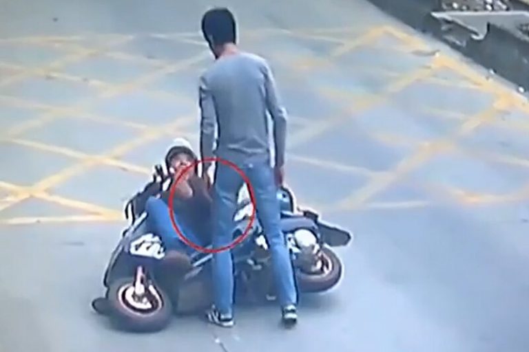 ببینید | گرفتن سارق به روش جکی چان؛ اعمال قانون در محل!