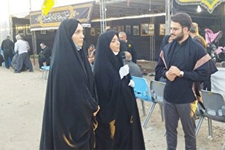 ببینید | حضور هنرمندان در راهپیمایی اربعین