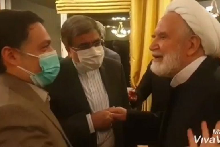 ببینید | دیدار ویژه پسر آیت‌الله جنتی با مهدی کروبی در منزل کرباسچی