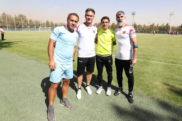 مهدویکیا در تمرین پرسپولیس/عکس