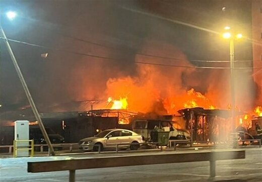  انفجار و آتش‌سوزی گسترده در تل‌آویو