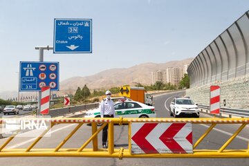 اعمال محدودیت ترافیکی در جاده چالوس و آزادراه تهران – شمال