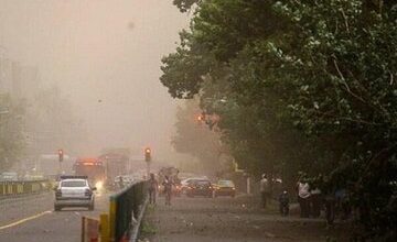 تداوم وزش باد و بارشهای رگباری در اصفهان/سقوط درختان به ۸ خودرو خسارت زد