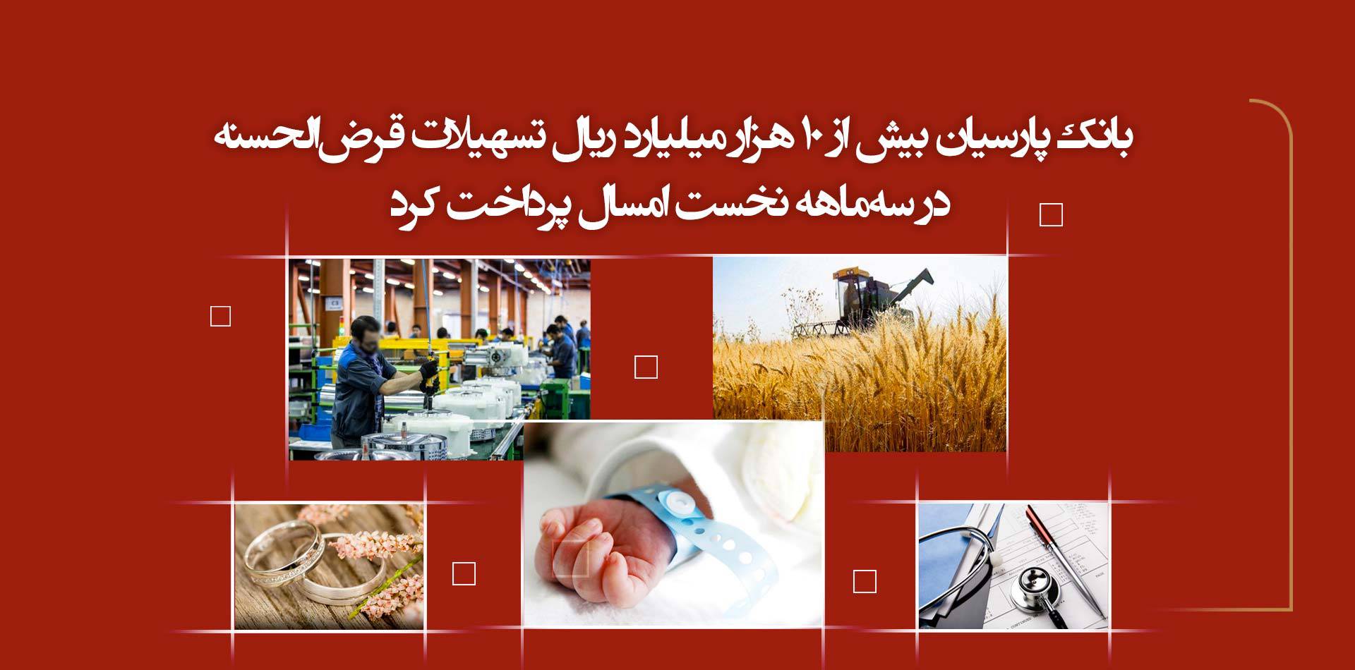 بانک پارسیان بیش از 10 هزار میلیارد ریال تسهیلات قرضالحسنه در سهماهه نخست امسال پرداخت کرد / تعهدات اجتماعی سرلوحه فعالیتهای بانک پارسیان