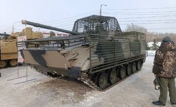 تصاویر لو رفته از تغییرات عجیب BMP-۳؛ تصمیمی اشتباه در ارتش روسیه؟