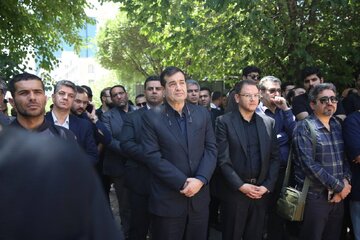 برگزاری مراسم تشییع پیکر مرحوم حمیدرضا درجاتی با حضور وزیر ورزش و جوانان