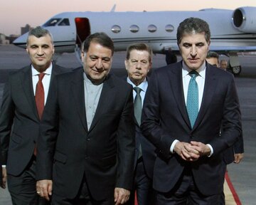 ورود بارزانی به تهران/ تأکید اقلیم کُردستان بر تأثیرات گفتگو و تقویت همکاری بنیادین میان کشورها و ملت‌های منطقه