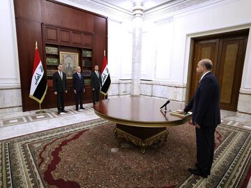 ادای سوگند رئیس جدید دادگاه فدرال عراق برابر «عبداللطیف رشید»