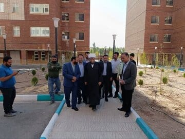 بازدید دادستان عمومی و انقلاب استان قم از پروژه های طرح نهضت ملی مسکن پردیسان