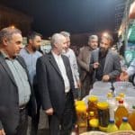 بازدید شبانه معاون سیاسی و امنیتی استاندار قم از نمایشگاه «از مزرعه تا سفره» در شهرستان جعفرآباد