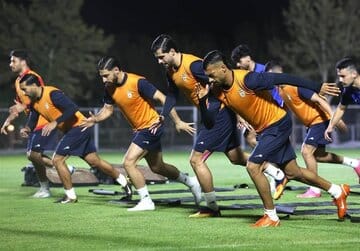 تمرین تیم ملی فوتبال ایران با یک مهمان ویژه