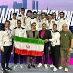 نایب قهرمانی مردان تکواندوی ایران در جهان