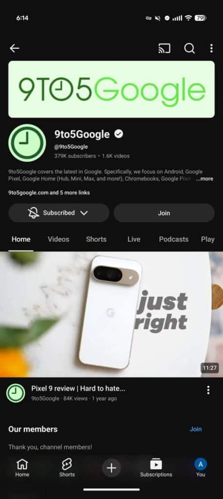 تغییرات یوتوب