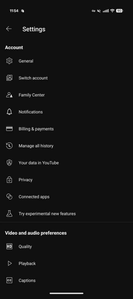 تغییرات یوتوب