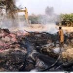 آتش سوزی در خط انتقال آب؛ ماجرا چیست؟