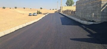 آسفالت ۶۰۰۰ مترمربع از معابر روستایی بخش عنبر مسجدسلیمان