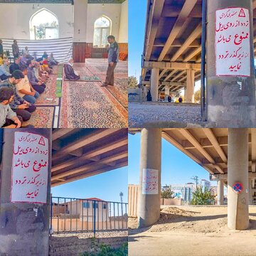 اجرای طرح دیوارنویسی هشدارهای ایمنی در گذرگاه‌های غیرمجاز توسط راه‌آهن قم