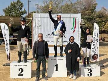 اولین دوره رقابتهای درساژ استان قزوین به پایان رسید