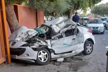 تصادف ۲۰۷ در بندرعباس جان راننده را گرفت