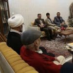 حضور نماینده ولی‌فقیه در استان سمنان و مدیرکل کتابخانه‌های عمومی در منزل نویسنده پیشکسوت استاد فرهنگ شکوهی