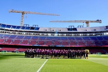 عکس| بازگشت بارسلونا به نیوکمپ