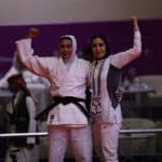 عکس| بوسه بر پیشانی پرچمدار برنزی ایران در ریاض