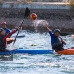 عکس| جدال دخترهای قایقران در دریاچه ورزشگاه آزادی